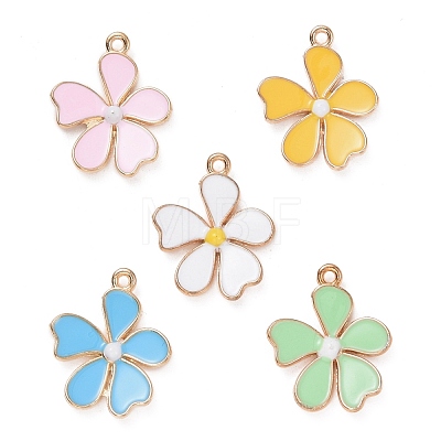 Alloy Enamel Pendants ENAM-R058-01-1