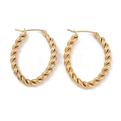 PVD Vacuum Plating 201 Stainless Steel Hoop Earrings EJEW-I309-60B-G-1