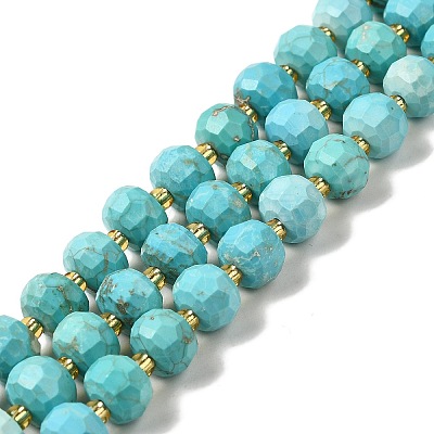 Synthetic Turquoise Beads Strands G-P508-A05-01-1