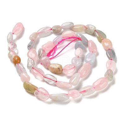 Natural Morganite Beads Strands G-Q1004-01A-1
