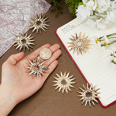 6Pcs Zinc Alloy Buttons BUTT-FH0001-042-1