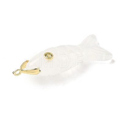 Natural Quartz Crystal Carved Pendants X-G-P599-07G-02-1