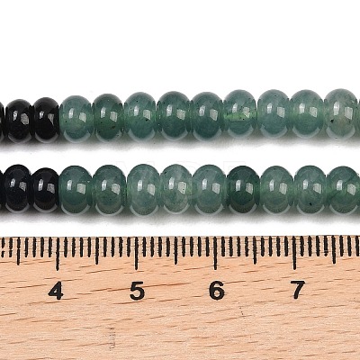 Watermelon Stone Glass & Dyed Natural White Jade Beads Strands G-Z135-C03-1