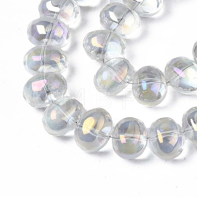 Electroplate Glass Beads Strand X-EGLA-S188-22-B03-1