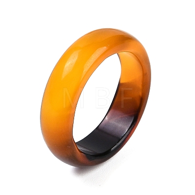 Dyed & Heated Natural Agate Finger Rings for Women RJEW-Z075-02F-1