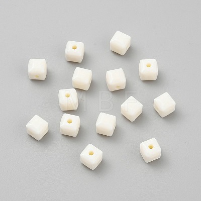 Opaque Acrylic Beads MACR-WH20001-13K-1