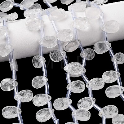 Natural Quartz Crystal Beads Strands G-L654-K01-01-1