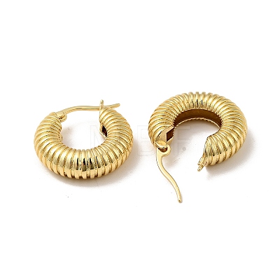 Rack Plating Brass Croissant Hoop Earrings for Women EJEW-F288-18G-1