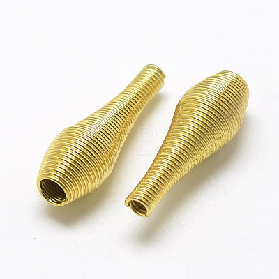 Plated Iron Spring Beads IFIN-S696-105G-1