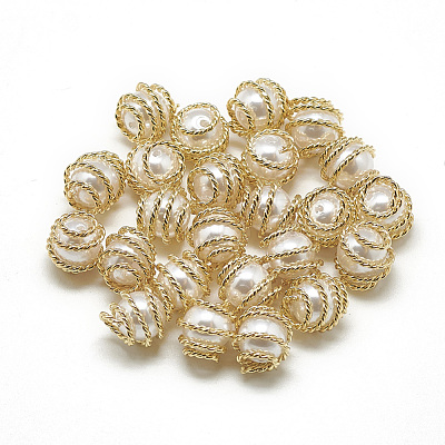ABS Plastic Imitation Pearl Beads KK-T032-087G-1