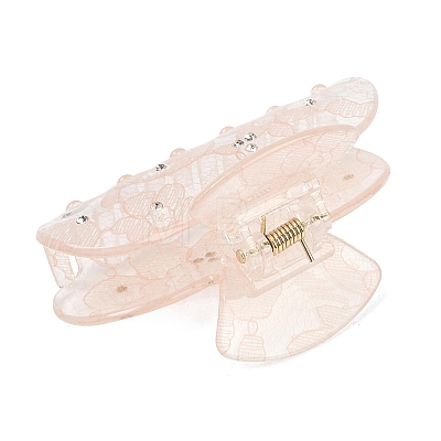 Acrylic Rhinestone Claw Hair Clips PHAR-K007-01C-1