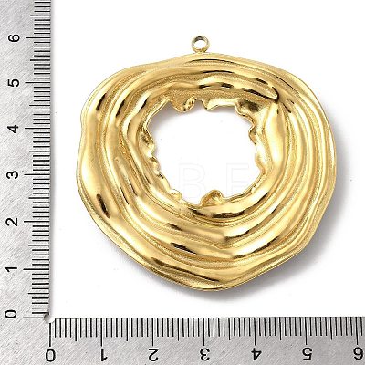 304 Stainless Steel Enamel Big Pendants STAS-P427-03G-01-1
