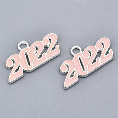 Alloy Enamel Pendants PALLOY-N160-001-04S-RS-1