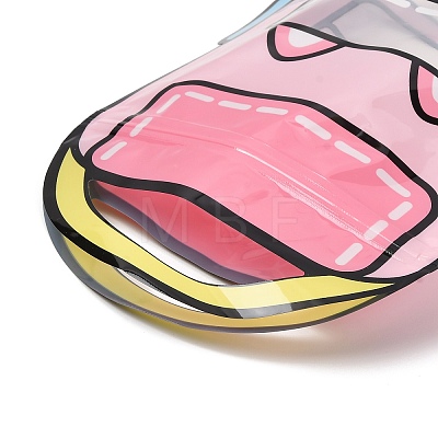 2Pcs Backpack Shaped Plastic Gift Storage Resealable Bags with Handles PL-CBADA12-01B-1