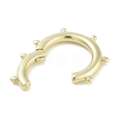 Brass Spring Gate Rings KK-M293-51G-1