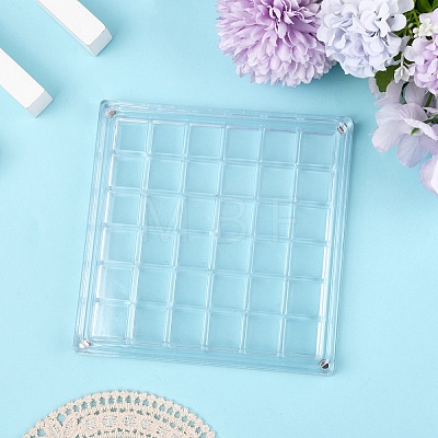 36 Grids Acrylic Shell Storage Boxes with Magnetic Lid AJEW-YWC0009-002-1