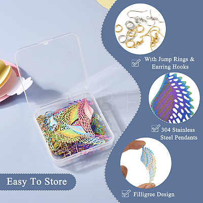  DIY Wing Earring Making Kit STAS-TA0001-95-1