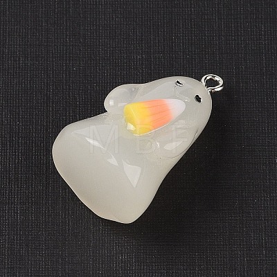 Halloween Theme Luminous Resin Pendants RESI-S06-01E-1