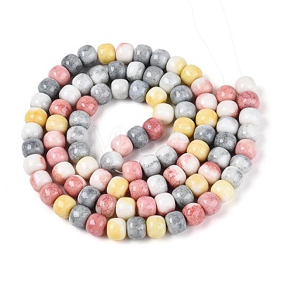 Ombre Effect Dyed Glass Beads Strands GLAA-N067-01A-07-1