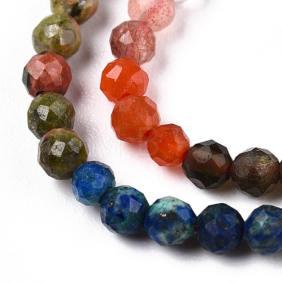 Natural Mixed Gemstone Beads Strands G-D080-A01-03-25-1