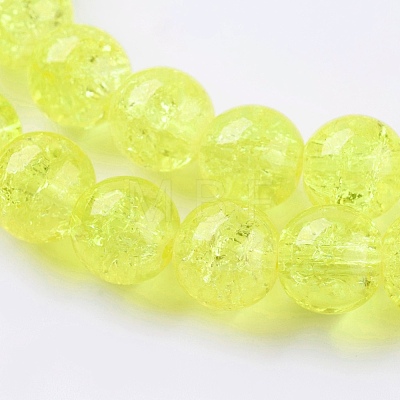 Two Tone Crackle Glass Bead Strands CCG-I001-06-1