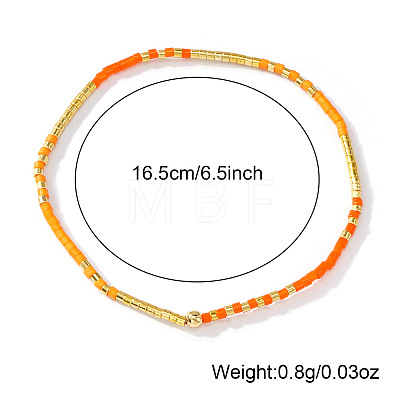 Bohemian Color Glass Seed Beaded Stretch Bracelets for Women Elegant Casual Jewelry Gift ES9222-2-1