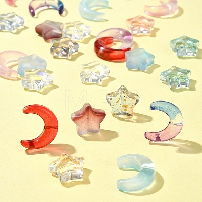 54Pcs Handmade Lampwork Beads and Glass Bead Sets LAMP-FS0001-14-1