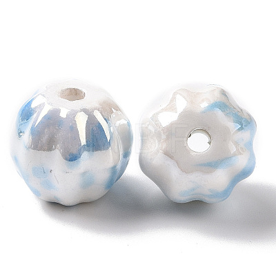 Handmade Pearlized Porcelain Beads X1-PORC-G010-02C-1