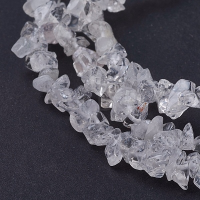 Quartz Crystal Chips Beads Strands G-D283-3x5-2-1