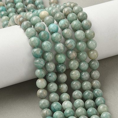 Natural Amazonite Beads Strands G-K068-03-8mm-1
