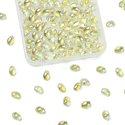 100Pcs Electroplate Glass Beads EGLA-YW0005-27A-1