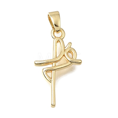 Brass Pendants KK-C263-11G-1