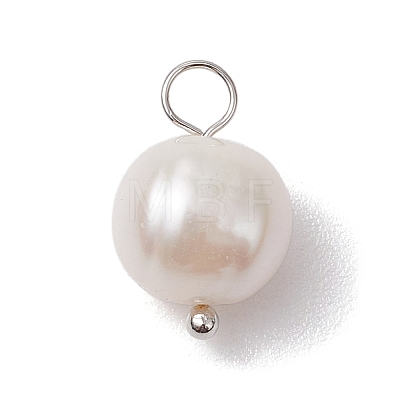 Natural Cultured Freshwater Pearl Pendants PALLOY-JF03091-01-1