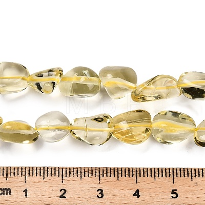 Natural Lemon Quartz Beads Strands G-P568-C01-01-1