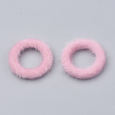 Faux Mink Fur Covered Linking Rings X-WOVE-N009-07K-1