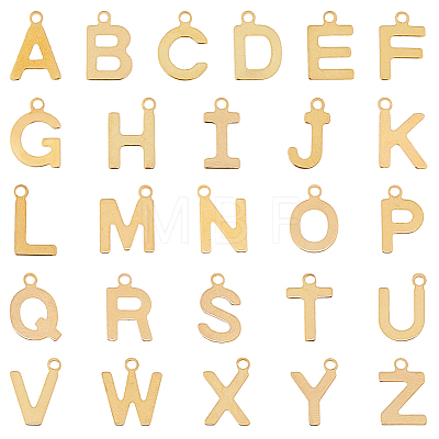 104Pcs 26 Styles 201 Stainless Steel Charms STAS-HS0001-43-1