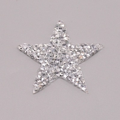 Star Glitter Hotfix Rhinestone DIY-WH0301-92A-02-1