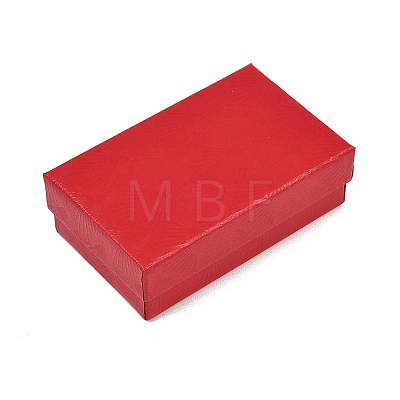 Shell Textured Paper Jewelry Packaging Boxes with Black Sponge Inside CON-B013-01-1