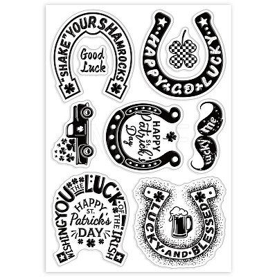 Custom PVC Plastic Clear Stamps DIY-WH0618-0013-1