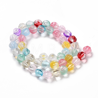 Transparent Glass Beads Strands GLAA-F114-02A-05-1