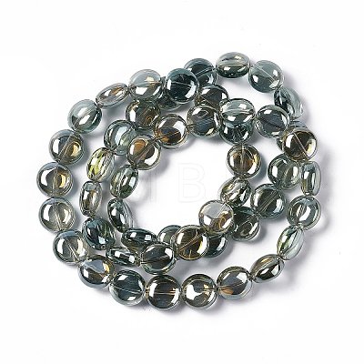 Electroplate Glass Beads Strands EGLA-L041-FR01-1