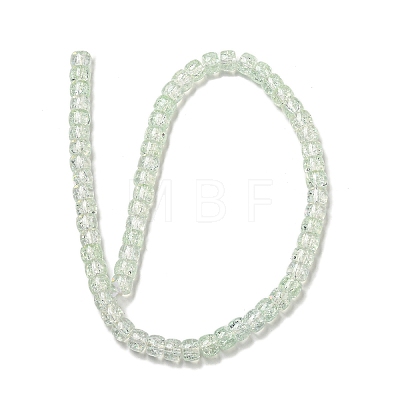 Transparent Spray Painting Crackle Glass Beads Strands GLAA-NH0001-05E-1