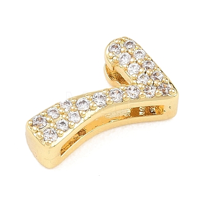 Brass Micro Pave Cubic Zirconia Pendants KK-B167-22G-7-1