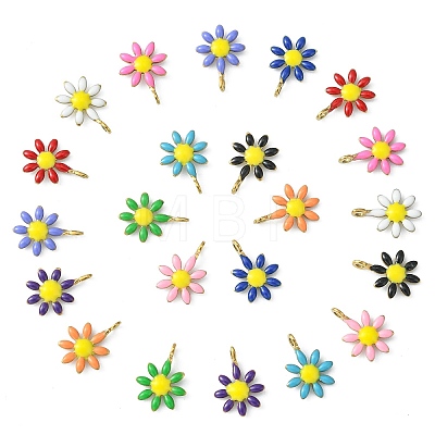 22Pcs 11 Colors 304 Stainless Steel Charms STAS-CJ0002-27-1