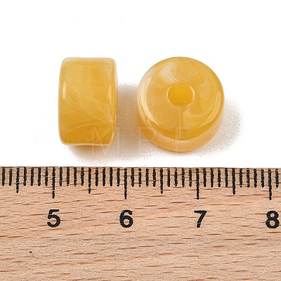 Two-Color Opaque Acrylic Imitation Gemstone Beads AC-CBA3EFE-02Q-1