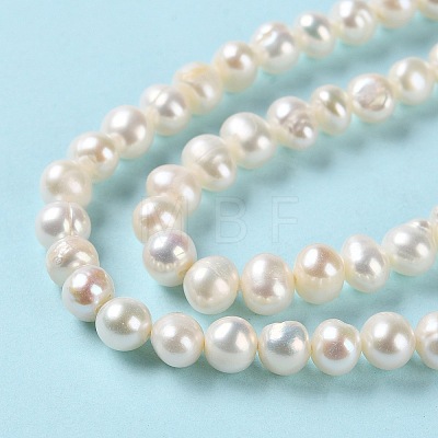 Natural Cultured Freshwater Pearl Beads Strands PEAR-E018-43-1