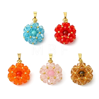 Glass Pendants PALLOY-MZ01346-1
