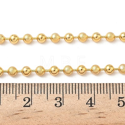 Brass Ball Chain Necklaces for Women NJEW-B148-01B-G-1