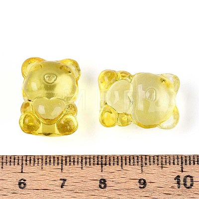 Baking Paint Transparent Glass Beads DGLA-N018-02J-1