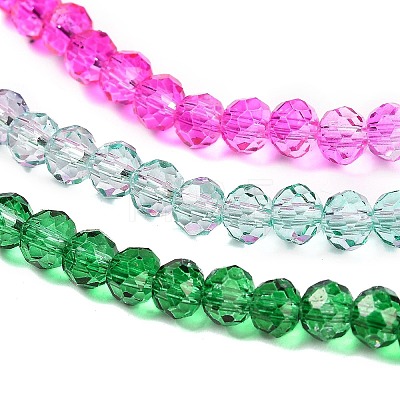 Transparent Painted Glass Beads Strands DGLA-A034-T3mm-A03-1